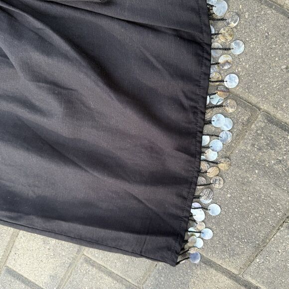 JASON WU Mother Of Pearl Beaded Sea Shell Linen Rayon Crop Top + Skirt SET NWT 6 - Picture 3 of 15